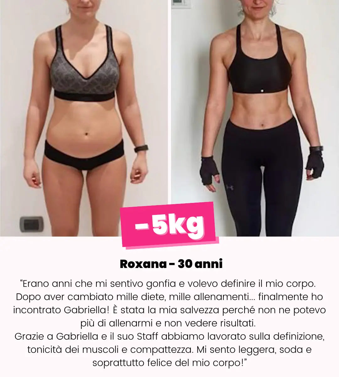 Trasformazione prima e dopo con il metodo di Gabriella Vico 2