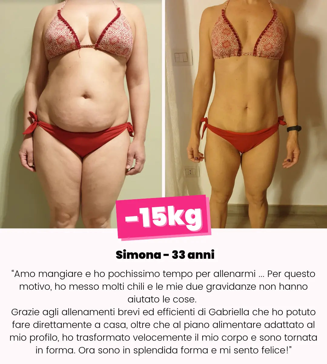 Trasformazione prima e dopo con il metodo di Gabriella Vico 3